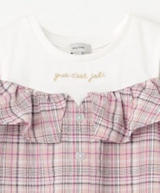 ANY KIDS オフショルダー フリル ブラウス