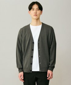 UNFILO MENS 【男女兼用】ソフトサーモ アンチピリングニット カーディガン チャコール