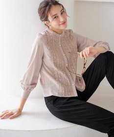 Tiaclasse 【新色追加・洗える】レースブラウス