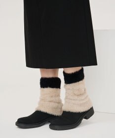 steppi 【洗える】ファー レッグウォーマー