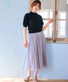 Feroux シャイニーハーフスリーブ ニット