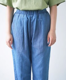 caqu FS linen cropped tapered pants クロップド丈 リネンイージーパンツ