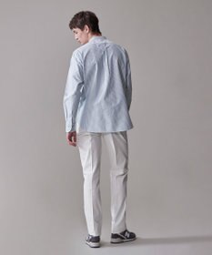 J.PRESS MEN 洗練されたデザインと機能性【ストレッチ】トリコチン ステムテーパード パンツ