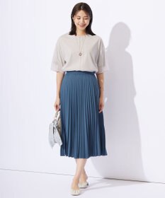 J.PRESS LADIES L 【洗える】ノルディス2wayジョーゼット プリーツ スカート