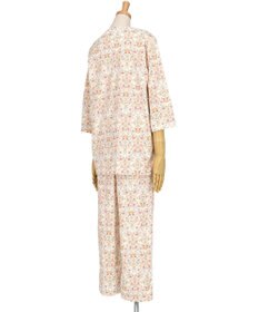 WACOAL パジャマ 綿100%(本体) 天竺素材 ミントン 7分袖 長袖 長ズボン レディース NDT266 /ワコール