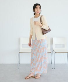 CRAFT STANDARD BOUTIQUE フラワープリントスリットロングスカート