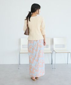 CRAFT STANDARD BOUTIQUE フラワープリントスリットロングスカート