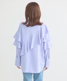 earth music&ecology アシメラッフルシャツ