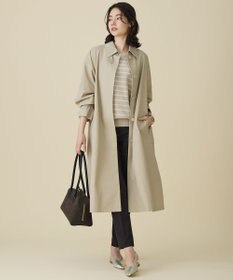 自由区 コットンポリミドルゲージボーダー ニット