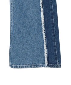 earth music&ecology Ｌｅｅ×ｅ．ｍ．ａ．ｅ　切替デニムフレアパンツ