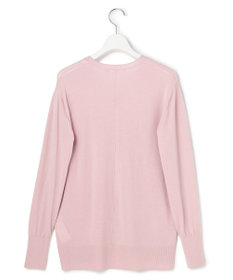 ICB L 【洗える】コンパクトファインウール Vネックニット