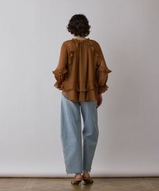 GRACE CONTINENTAL シフォンフレアブラウス