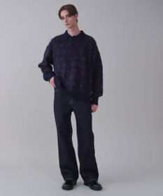 WEGO 【ユニセックス着用ITEM/ウエスト調整可】ストレートデニムパンツ