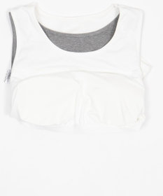 WEGO 【カップ付き】レイヤードデザインカップインタンク