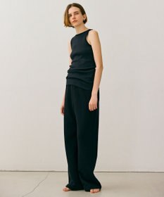 BEIGE， 【BEIGE,ecru/WEB限定・洗える】LOOP BACK / コットンワイドストレートパンツ