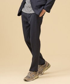 J.PRESS MEN 驚くほど軽くて伸びる【MECHANICAL】【超軽量 / 清涼感 / 洗える】ハイパワーストレッチ スラックス ネイビー系