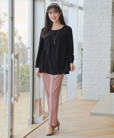 Tiaclasse L 【おのののかさん着用】とろみカラーテーパードパンツ