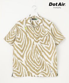 PW CIRCULUS 【雑誌掲載 / 高通気 / 軽撥水 / 軽量のDotAir 使用】【MEN】ゼブラ柄開襟シャツ