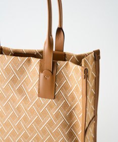 MIYABIYA  LAQUOH クロス柄ジャガードトートバッグ L