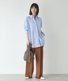 russet 【2025AW新作】本革スエード巾着ハンドバッグ(CE-1582)