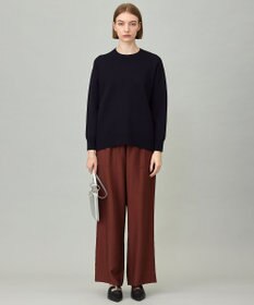 ICB L 【洗える】 シンセティックダブルフェイス ニットプルオーバー