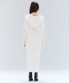 BEIGE， 【洗える】POMONA / Vネックフード付プルオーバー