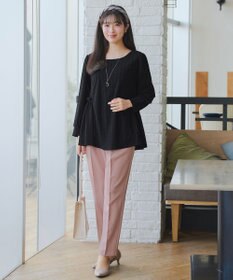 Tiaclasse L 【おのののかさん着用】とろみカラーテーパードパンツ