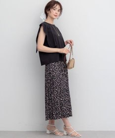 組曲 ギャザーライトデシン パンツ