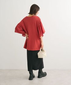 Green Parks ドッキングフレアスリーブロゴチュニック