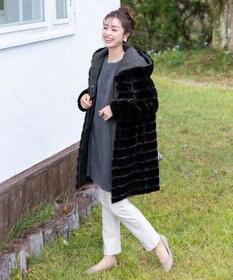 Tiaclasse 【2WAY】エコファーキルティングリバーシブルコート