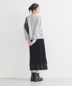 earth music&ecology ベロアプリーツスカート