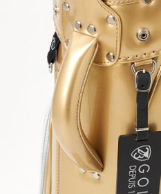 23区GOLF 【UNISEX】エレガントエナメルキャディバッグ　キャスター付きで移動もラクチン