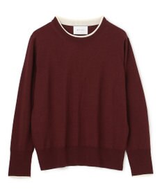 BEIGE， 【VERY掲載】LA MONNAIE / レイヤーカラークルーネックニット