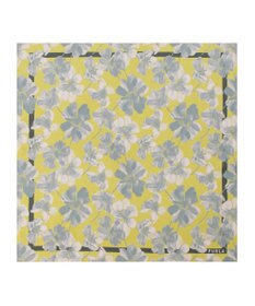 MOONBAT 【シルク100%】FURLA (フルラ) 花柄 シルクプリントスカーフ 65cm×65cm  UV対策 手洗い可能