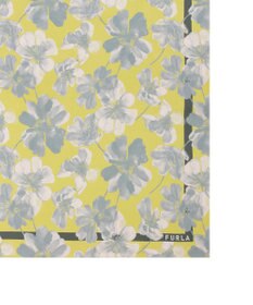 MOONBAT 【シルク100%】FURLA (フルラ) 花柄 シルクプリントスカーフ 65cm×65cm  UV対策 手洗い可能