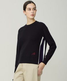 ICB 【30th ANNIVERSARY】 カシミヤブレンド 配色デザインプルオーバー