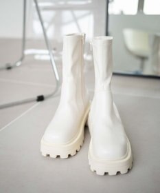 WEGO 【XLサイズ展開あり】ストレッチショートブーツ