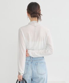 earth music&ecology シアーラメハイネックプルオーバー