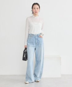 earth music&ecology シアーラメハイネックプルオーバー