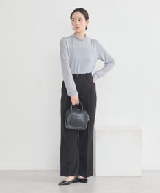 earth music&ecology シアーラメハイネックプルオーバー