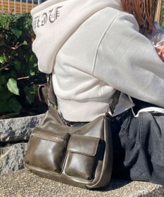 WEGO ポーチ付きランダムポケットデザインショルダー