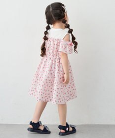 ANY KIDS 【洗濯機可能】オンオフショルダーワンピース