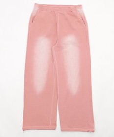 WEGO 【ウエストゴム/らくらくパンツ】アシッドウォッシュグラフィックスウェットパンツ
