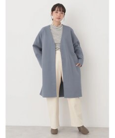 earth music&ecology 圧縮風ポンチコーディガン