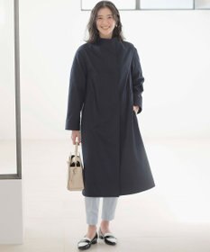 組曲 L 【WEB限定】コットンライクツイル スタンドネックコート