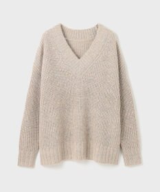 GRACE CONTINENTAL ラメ畦ニットトップ