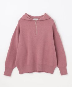 ANY 【洗濯機可】しあわせタッチハーフジップフーディー