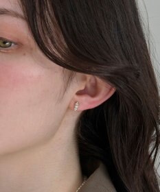 Phoebe 〈金属アレルギー対応〉クイーンパールビジューセラミックポストピアス/ニッケルフリー