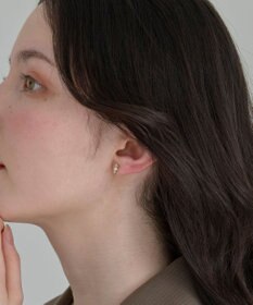 Phoebe 〈金属アレルギー対応〉クイーンパールビジューセラミックポストピアス/ニッケルフリー