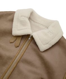 earth music&ecology フェイクムートンジャケット